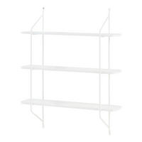 WANDREGAL Østfold - Weiß, Holzwerkstoff/Metall (80/100/21cm) - [en.casa]