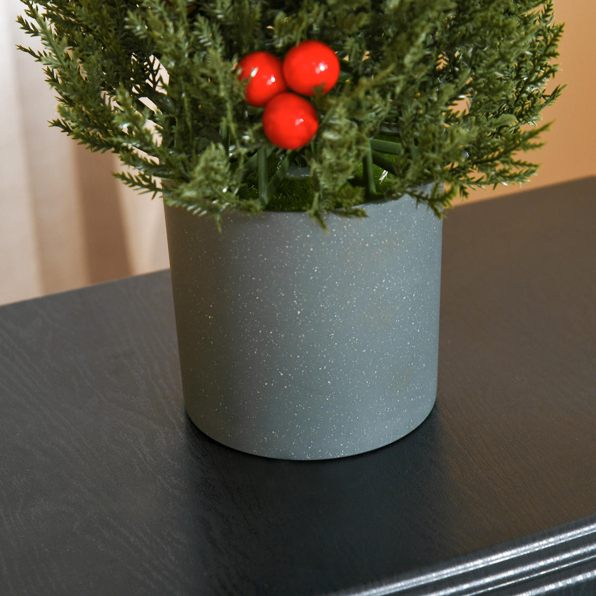 WEIHNACHTSBAUM, 47 cm, PE, PVC, Grün - Grün, Kunststoff (47cm) - HOMCOM