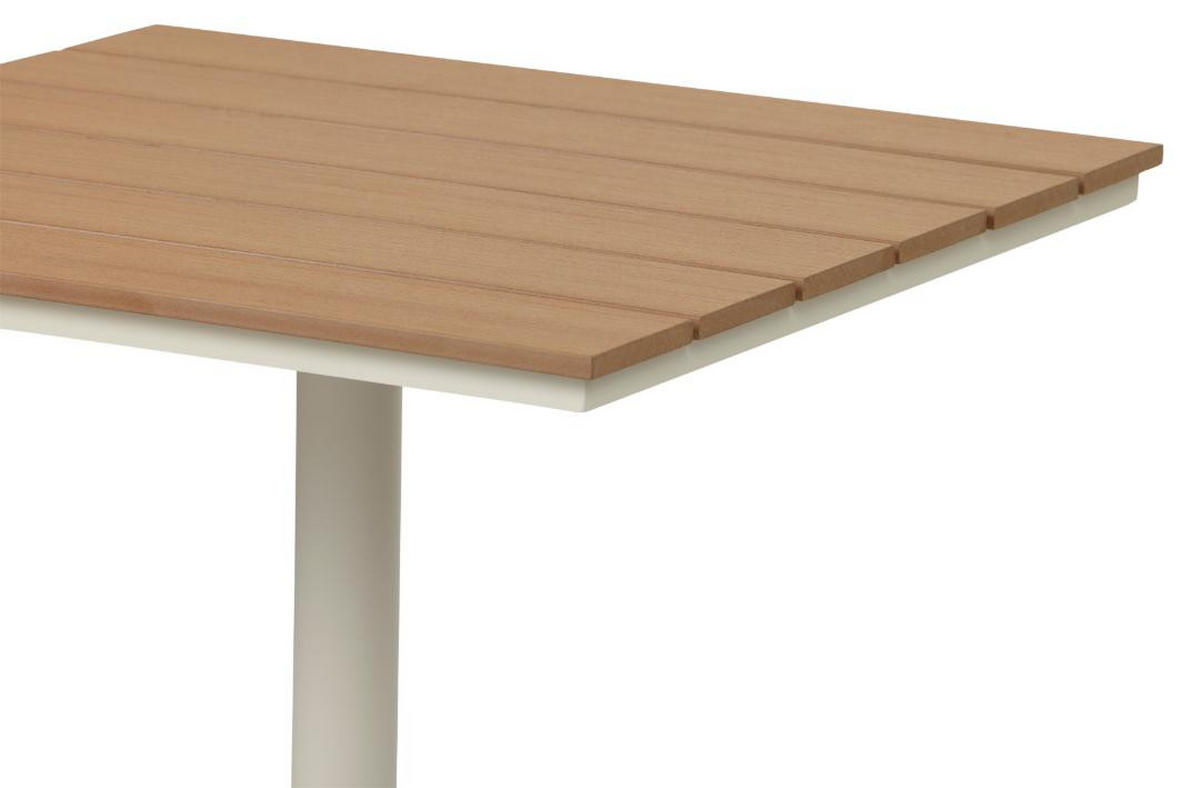 CAFÉTISCH, Mads, Teak, Metall, 70 x 70 x 72 cm - Teakfarben, Metall (70/70/72cm) - ebuy24