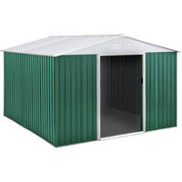 METALL-GARTENHAUS rosas Grün - Grün, Metall (277/202/255cm) - Habitat Garten