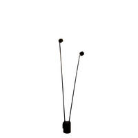 LED-STEHLAMPE Beam 2-flammig Schwarz - Schwarz, Metall (11.5/11.5/145cm) - s.luce