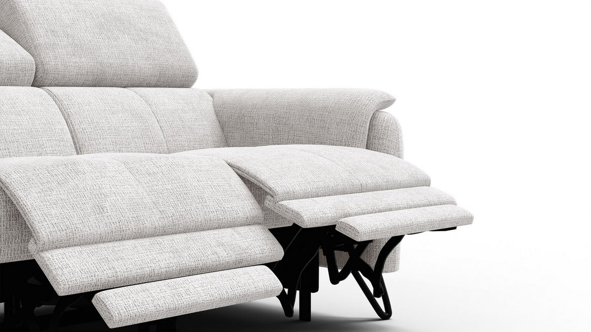 RELAXSOFA RODEN 2-Sitzer, creme - Creme, Holz/Textil (152/82/103cm) - Courtois Laville