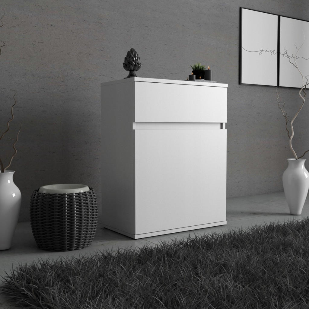 Thumbnail - Stiv Meble Kommode, Weiß, Holz, 60x78x35 cm, Wohnzimmer, Kommoden & Sideboards, Kommoden