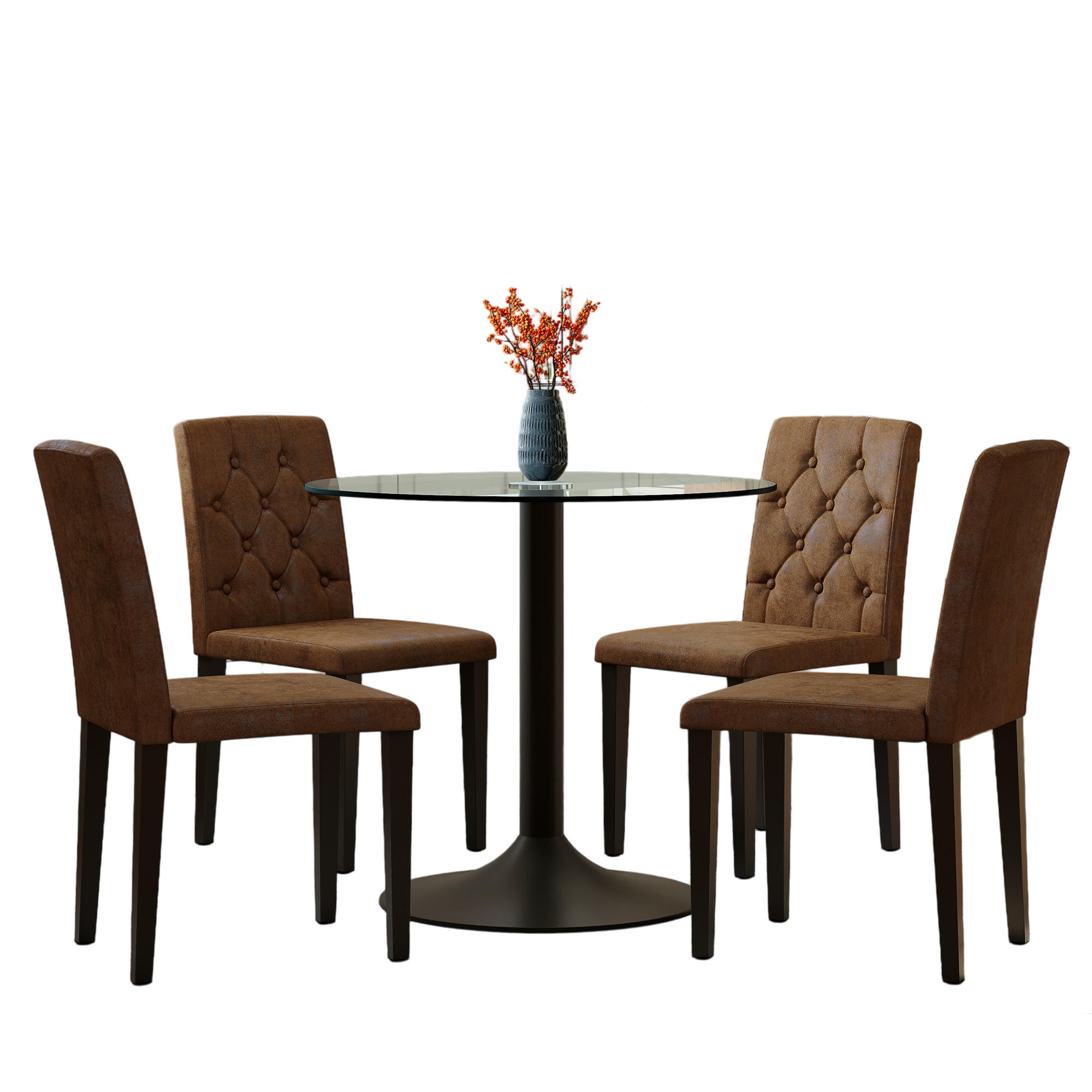 ComfortXL Essgruppe Braun 85x75x85 cm