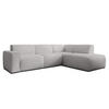 ECKSOFA L Form Didim Hellgrau 292/220/78 cm – großes Sofa stilvoll & bequem R - Hellgrau/Schwarz, Kunststoff/Textil (292/220cm) - AX Living