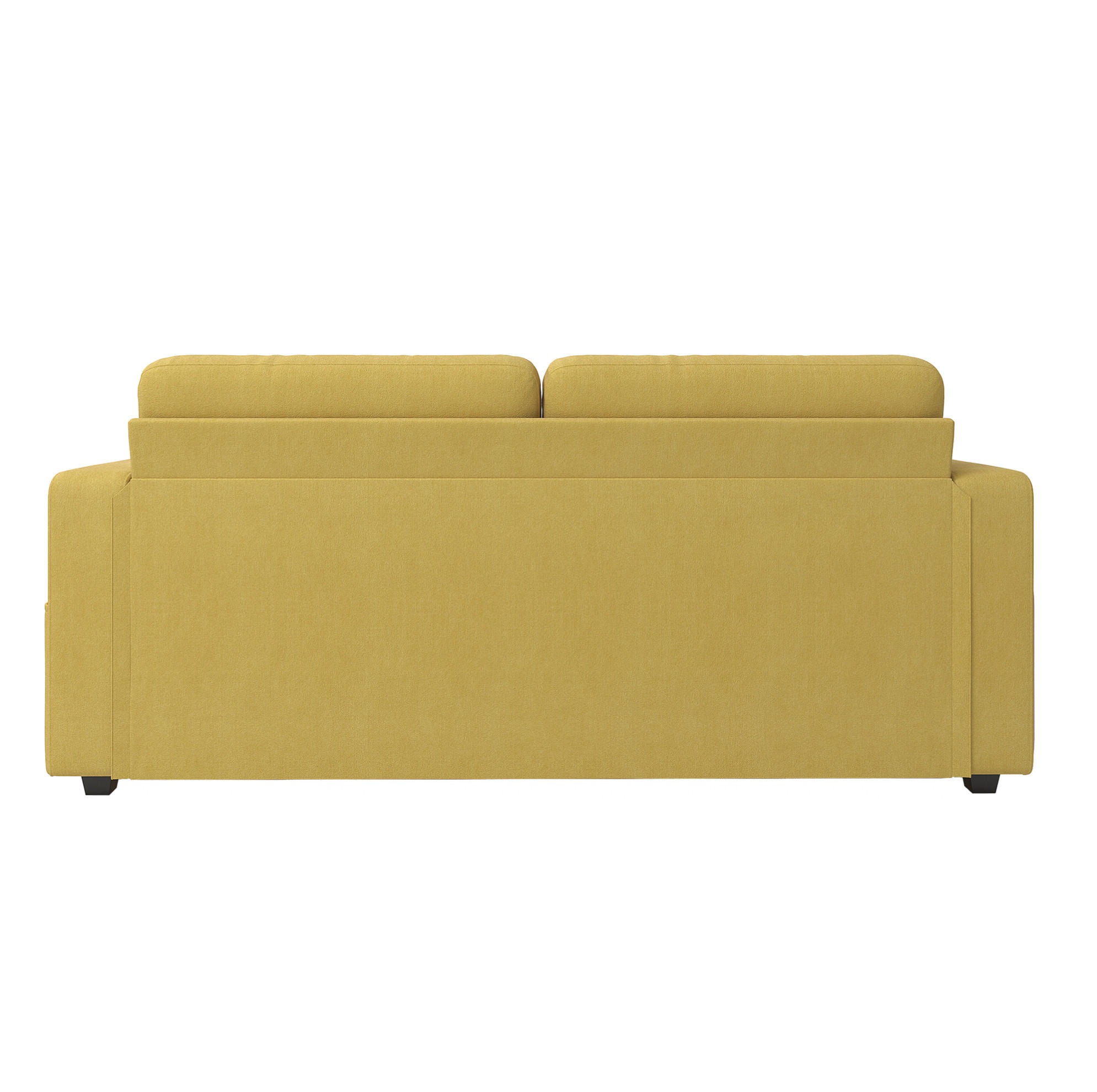 2-SITZER Sofa 172/75/82 cm mit USB-Anschlüssen, Stauraumschubladen und Getränkehaltern, Chenille, Senfgelb - Gelb, Textil (172/82/75cm) - Redom