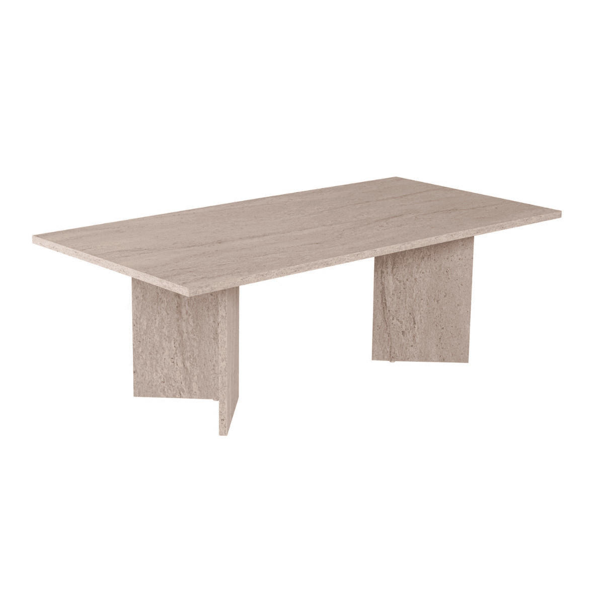 COUCHTISCH mit rechteckiger Platte 119/60/40 cm - Hellbraun, Holzwerkstoff (119/60/40cm) - Calicosy