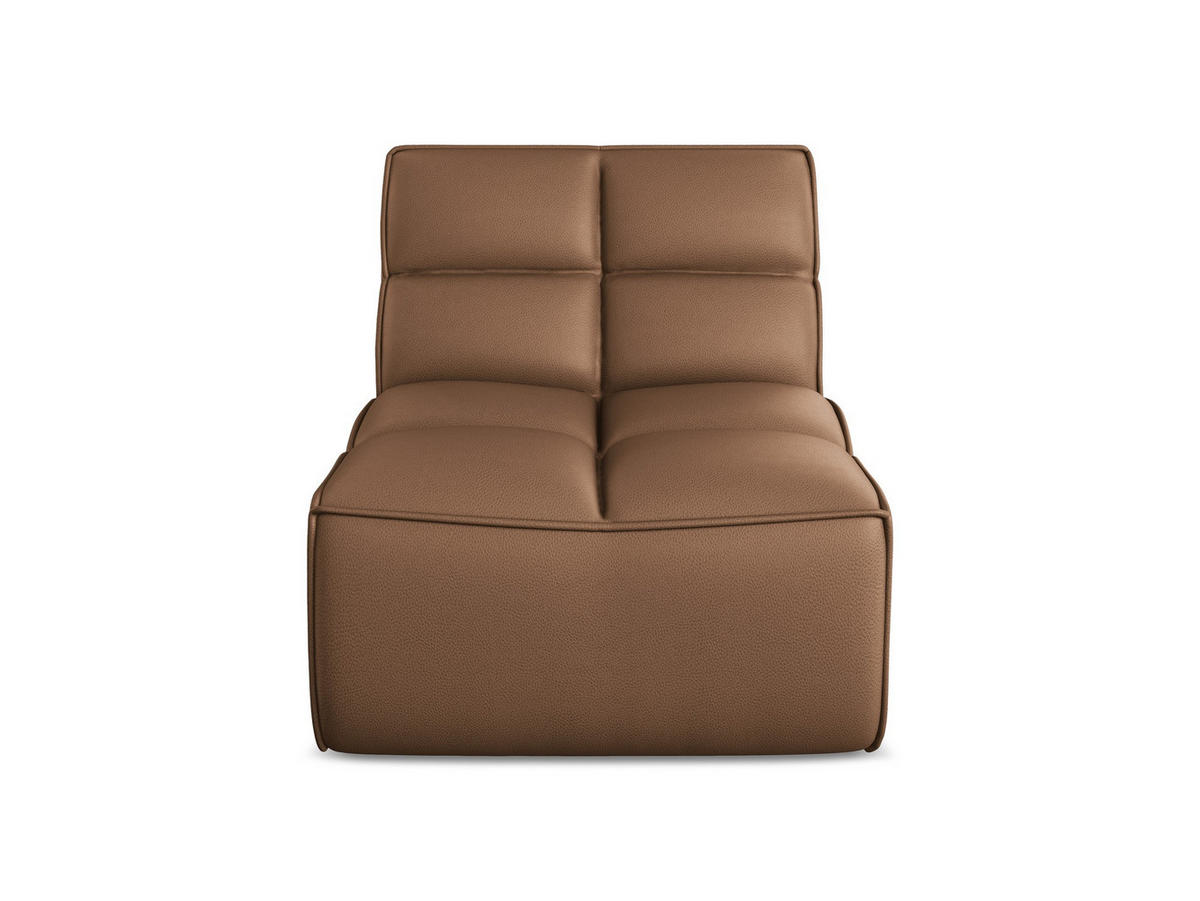 SESSEL Kunstleder Braun - Lila/Schwarz, Leder/Kunststoff (80/75/93cm) - Makamii
