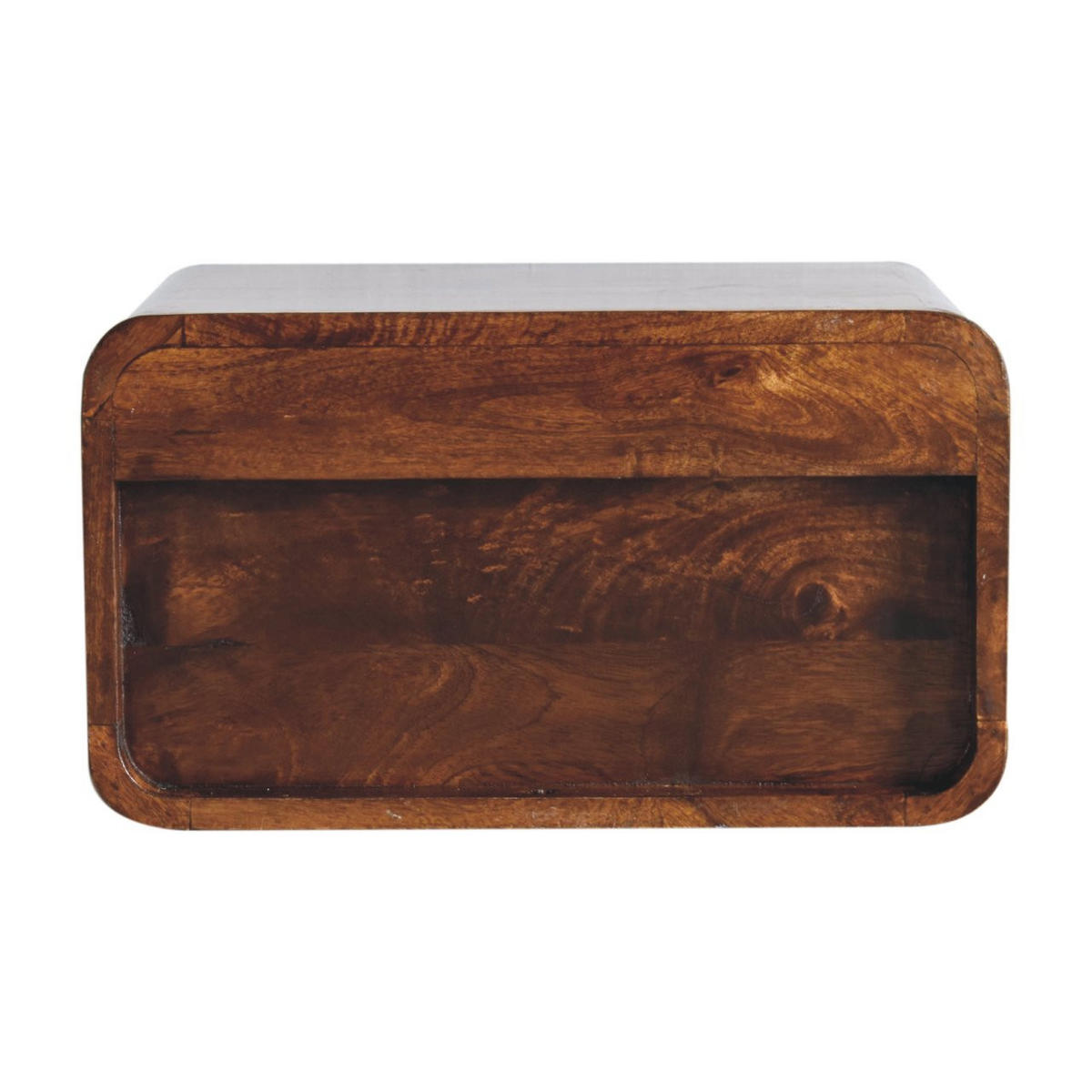 NACHTTISCH Levitate - Kastanienfarben/Messingfarben, Holz/Metall (45/25/32cm) - Artisan Furniture
