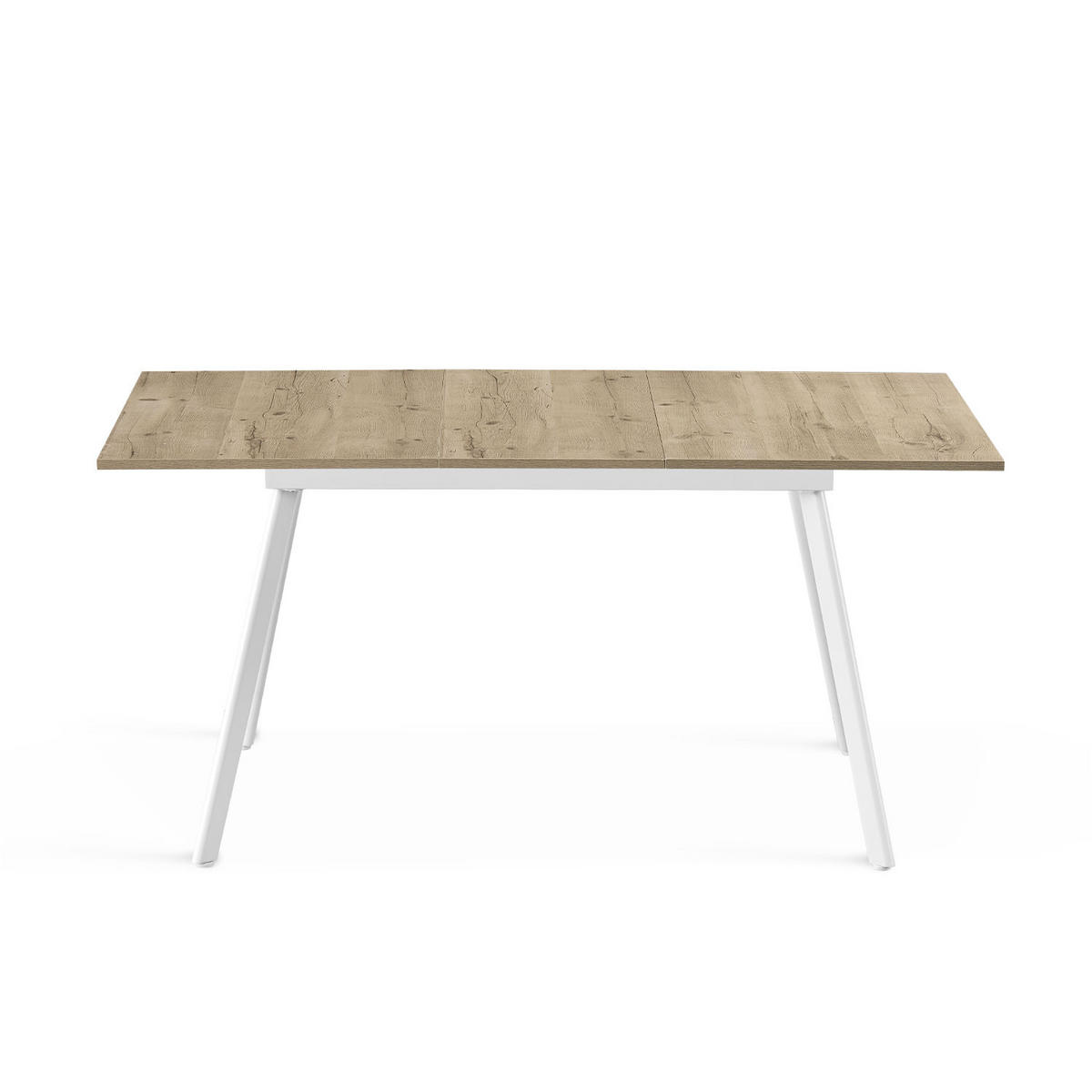 ESSTISCH OSKAR 120-160/80/76 cm Sandeiche - Sandfarben, Holz (80/120/76cm) - B&D Home