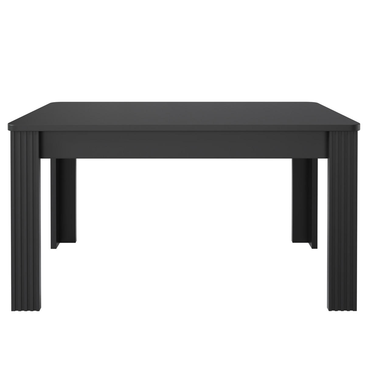ESSTISCH 116/65/75 cm schwarz aus Spanplatte mit pflegeleichter Tischplatte - Schwarz, Holzwerkstoff (116/65/75cm) - OKWISH