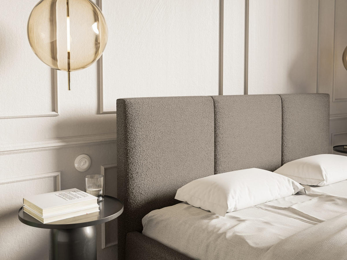 POLSTERBETT Fondi Slim 120x200 cm, Braun - Braun, Textil (120/200cm) - Fedve