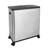 MÜLLEIMER SR2X30 60L Silber - Silberfarben, Metall (57/60/34cm) - SVITA