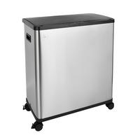 MÜLLEIMER SR2X30 60L Silber - Silberfarben, Metall (57/60/34cm) - SVITA