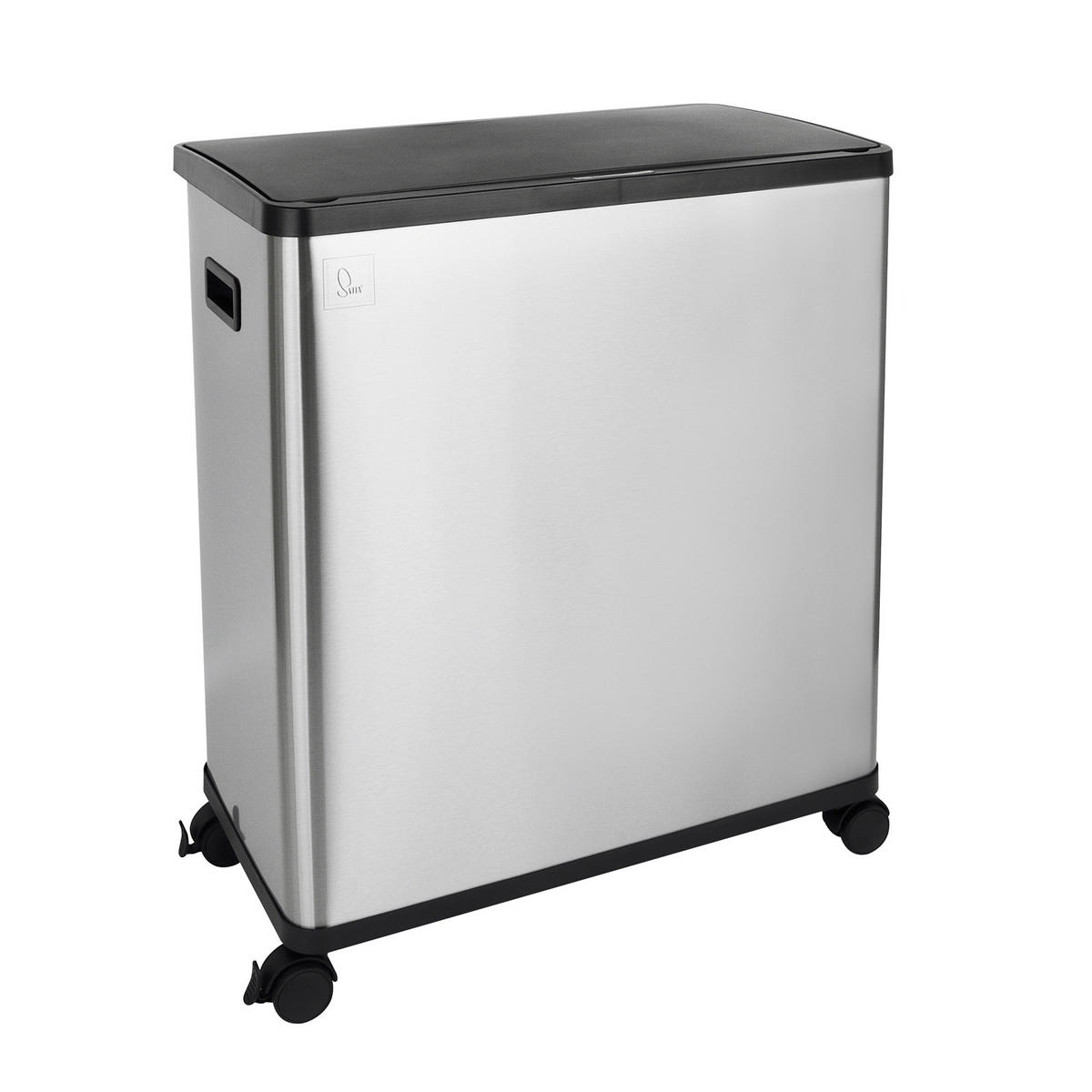MÜLLEIMER SR2X30 60L Silber - Silberfarben, Metall (57/60/34cm) - SVITA