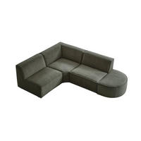 SOFA Dario Grün aus Stoff - Grün, Textil (259/198cm) - Tikamoon