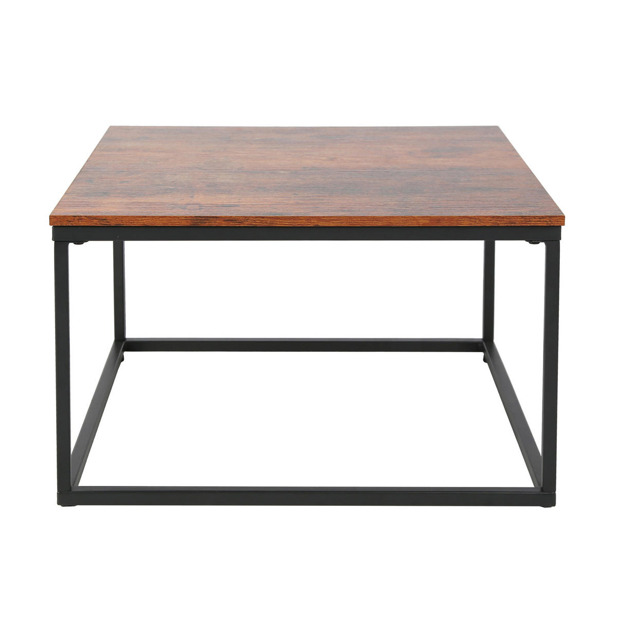 COUCHTISCH 2er Set quadratisch Eiche dunkel - Dunkelbraun, Holzwerkstoff (70/70/42cm) - Home Collective