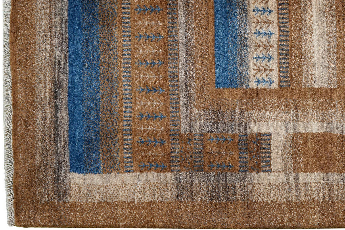 GABBEH-TEPPICH handgeknüpft Sonnat Braun 200/149 cm Schurwolle - Braun, Textil (149/200cm) - Looma