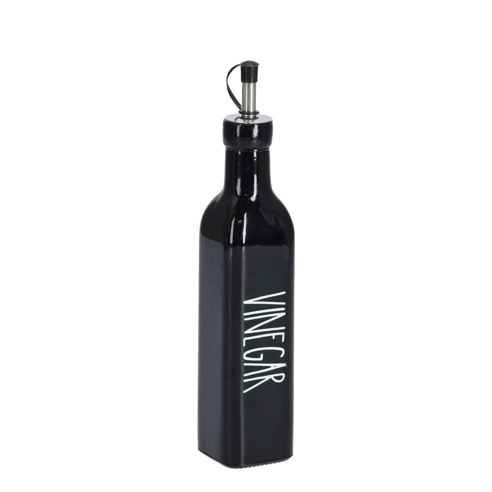 ESSIGFLASCHE 270 ml - Schwarz, Glas (5/24.5/5cm)