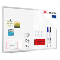 WHITEBOARD 90x60cm Magnetisches PREMIUM EXPO Alurahmen - Weiß, Metall (90/60/1.6cm) - ALLboards