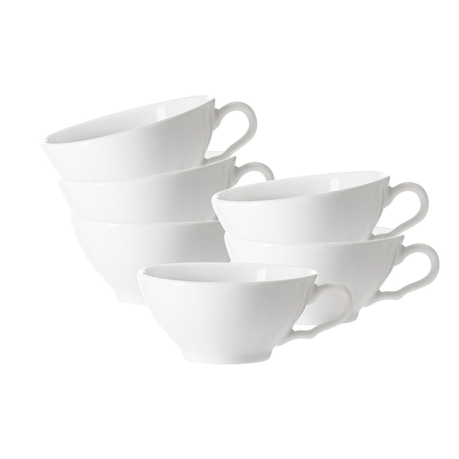 TEETASSEN Ostfriese Weiß 100 ml 6er Set - Weiß, Keramik (100L) - Ritzenhoff Breker
