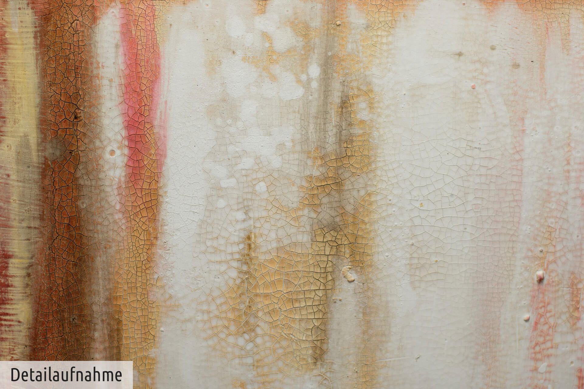 ACRYLBILD HANDGEMALT 150/50 cm - Rot/Braun, Holz/Textil (2.2/50cm) - KUNSTLOFT