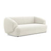 3-SITZER SOFA Samt Stoff Beige - Beige/Creme, Kunststoff/Textil (212/81/98cm) - Makamii