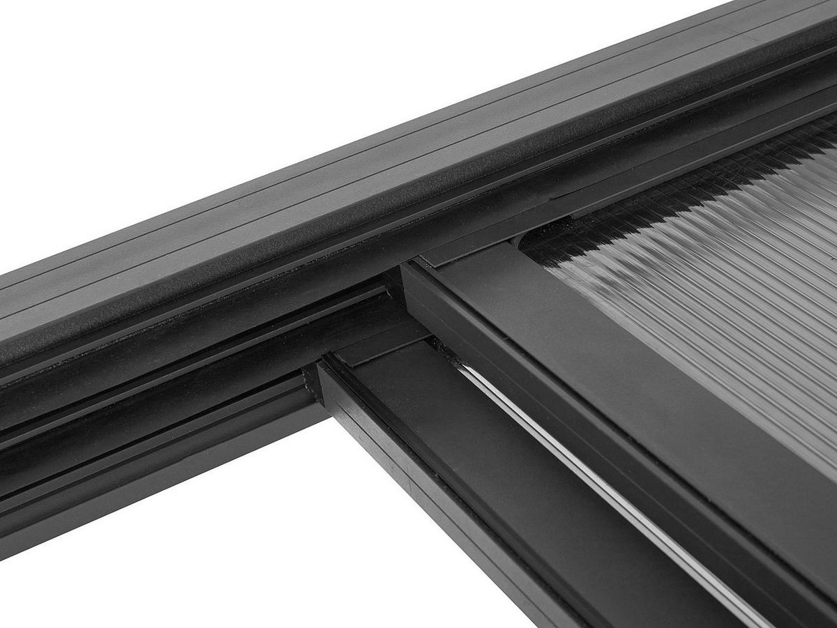 ANLEHNENDE Pergola - 588cm x 300cm - Polycarbonat - anthrazitgrau - IZEDA - Anthrazit, Kunststoff (588/200/300cm) - Vente-Unique