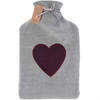 WÄRMFLASCHENBEZUG Strickstoff 35 cm - Grau, Textil (5.5/22/35cm) - Home Styling Collection