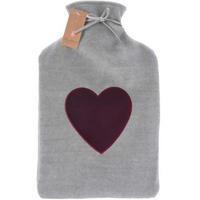 WÄRMFLASCHENBEZUG Strickstoff 35 cm - Grau, Textil (5.5/22/35cm) - Home Styling Collection