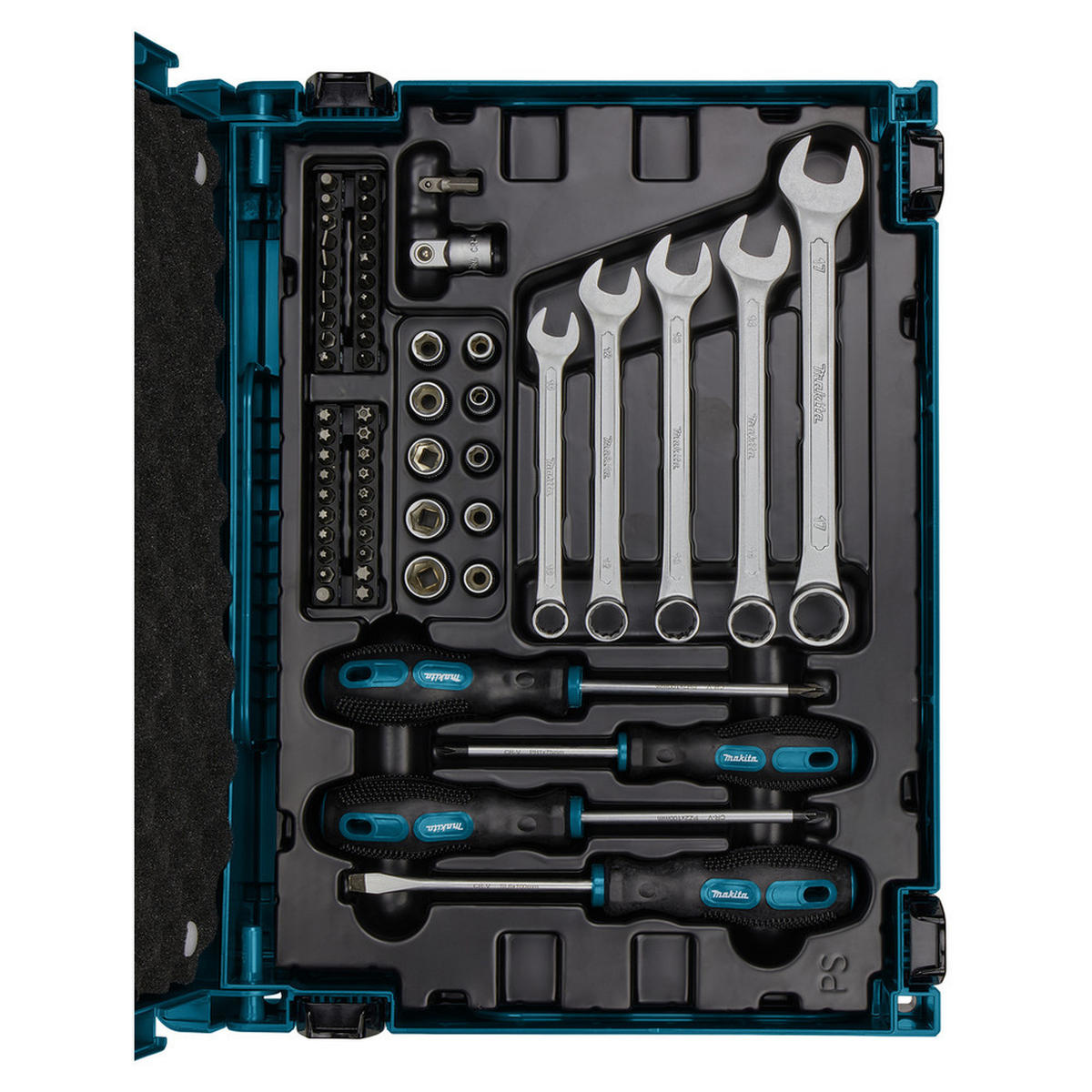 MECHANIKER-SET mit Handwerzeugen im Makpac, 87-teilig - Multicolor, Kunststoff (395/295/115cm) - Makita