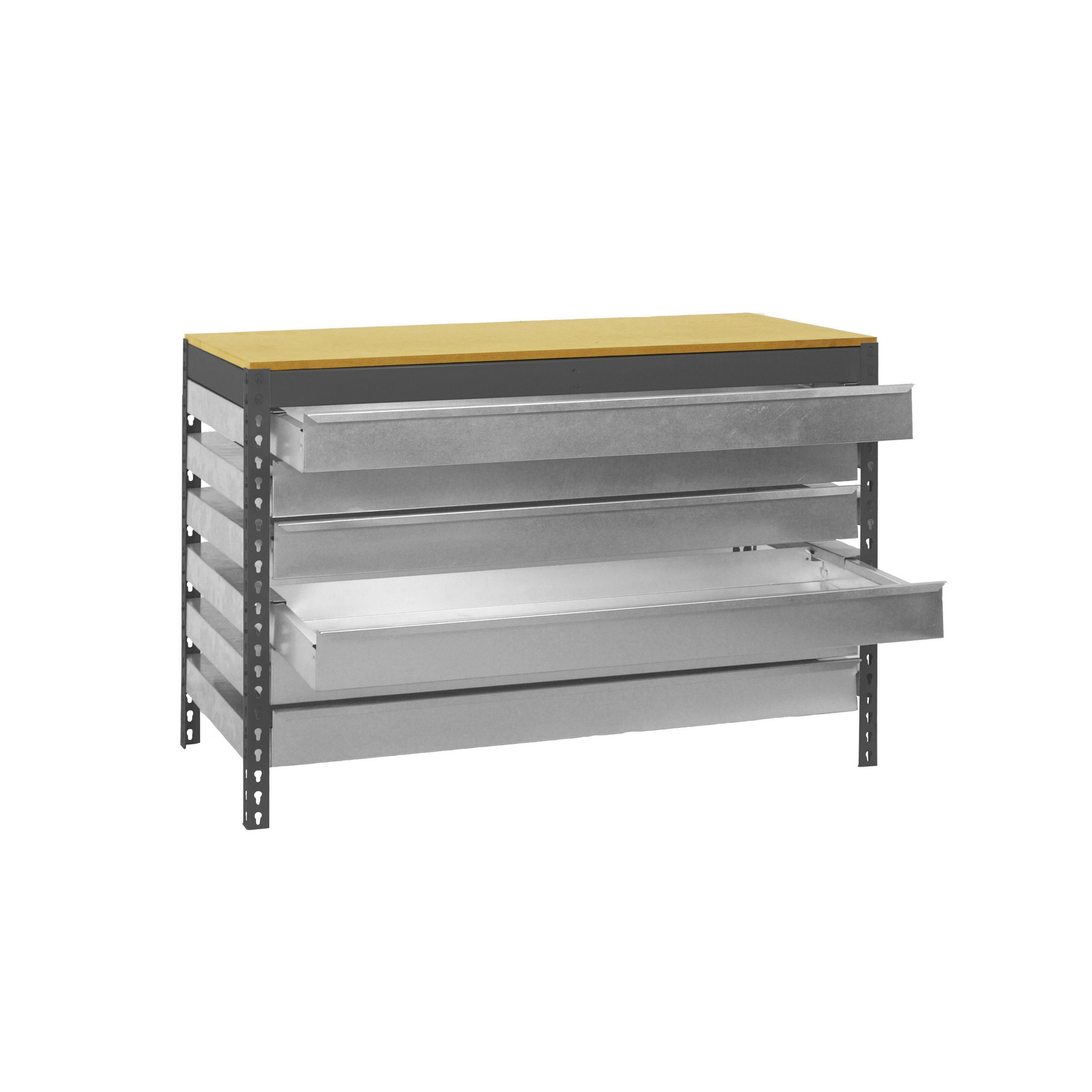 Proregal Werkbank Anthrazit 150x84x76 cm