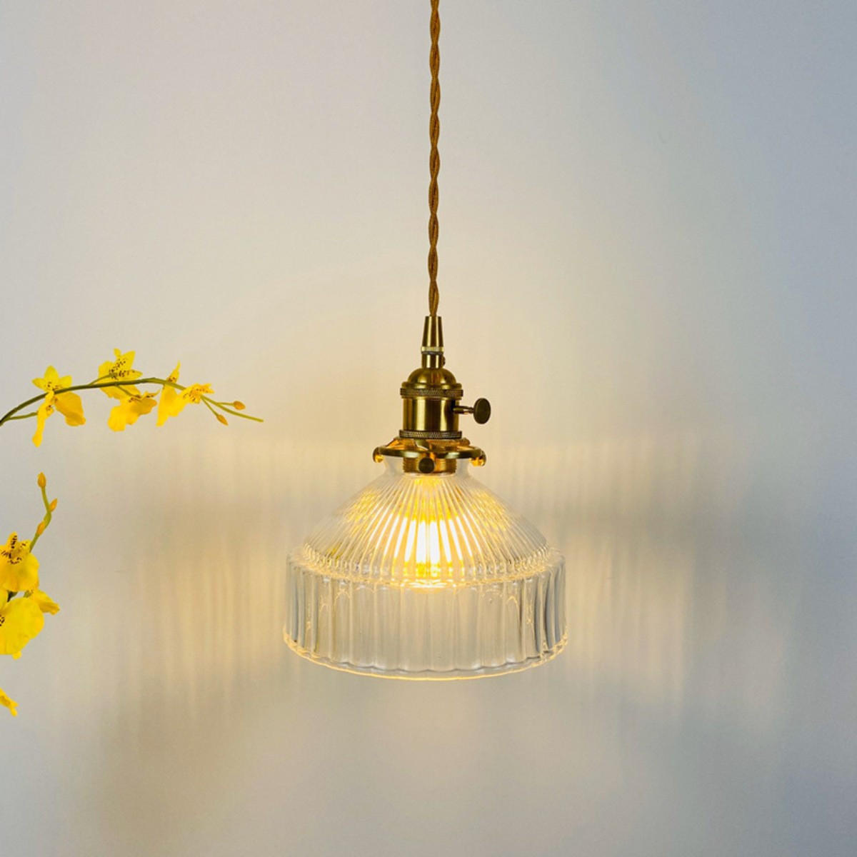 LED-HÄNGELEUCHTE Transparent 4W 18/18/20-150 cm - Transparent, Glas (18/18/20cm) - Authentics