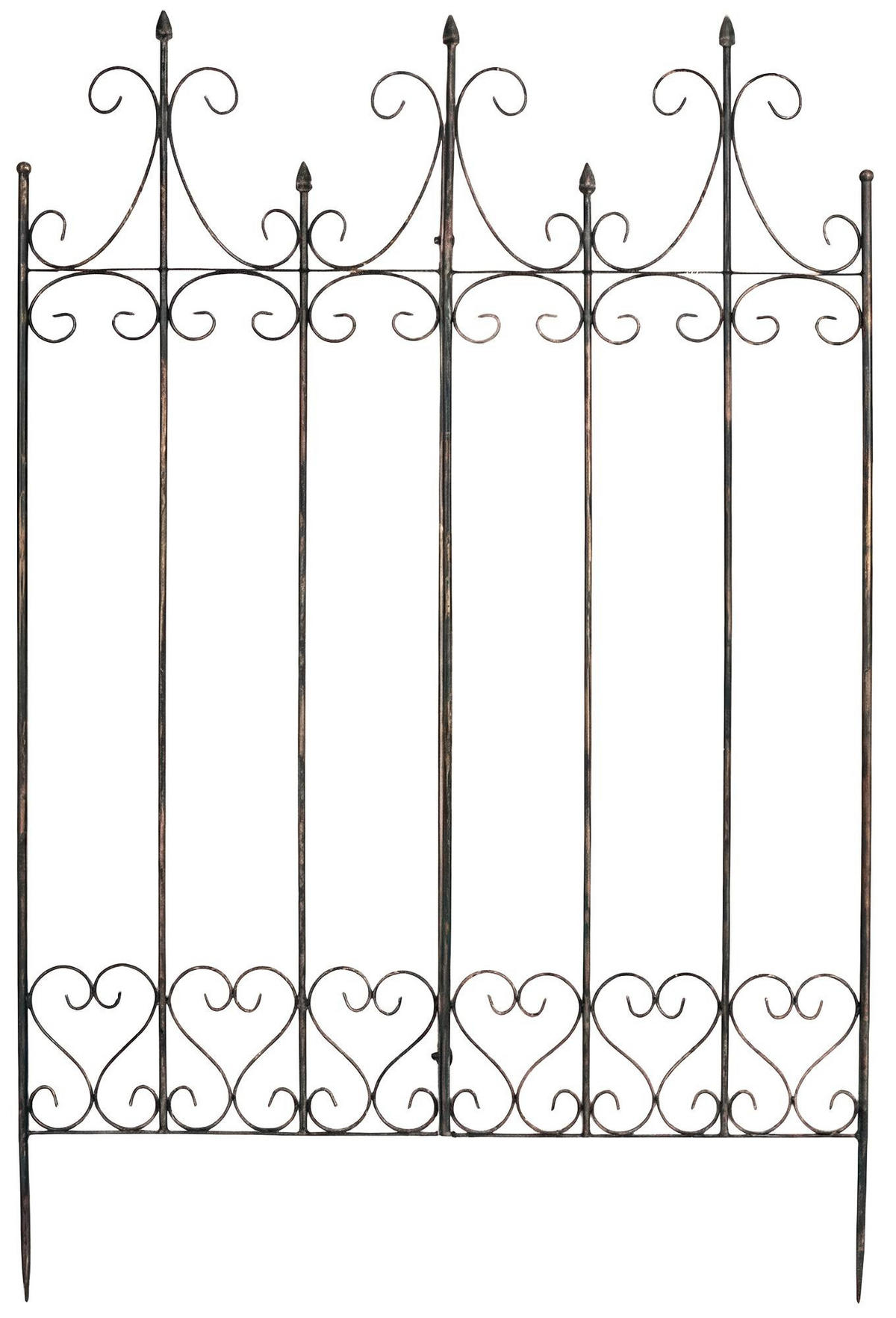 RANKGITTER Kalle 100x2x150cm Metall Bronze Rankhilfe - Bronzefarben, Metall (100/150/2cm) - DELUKE