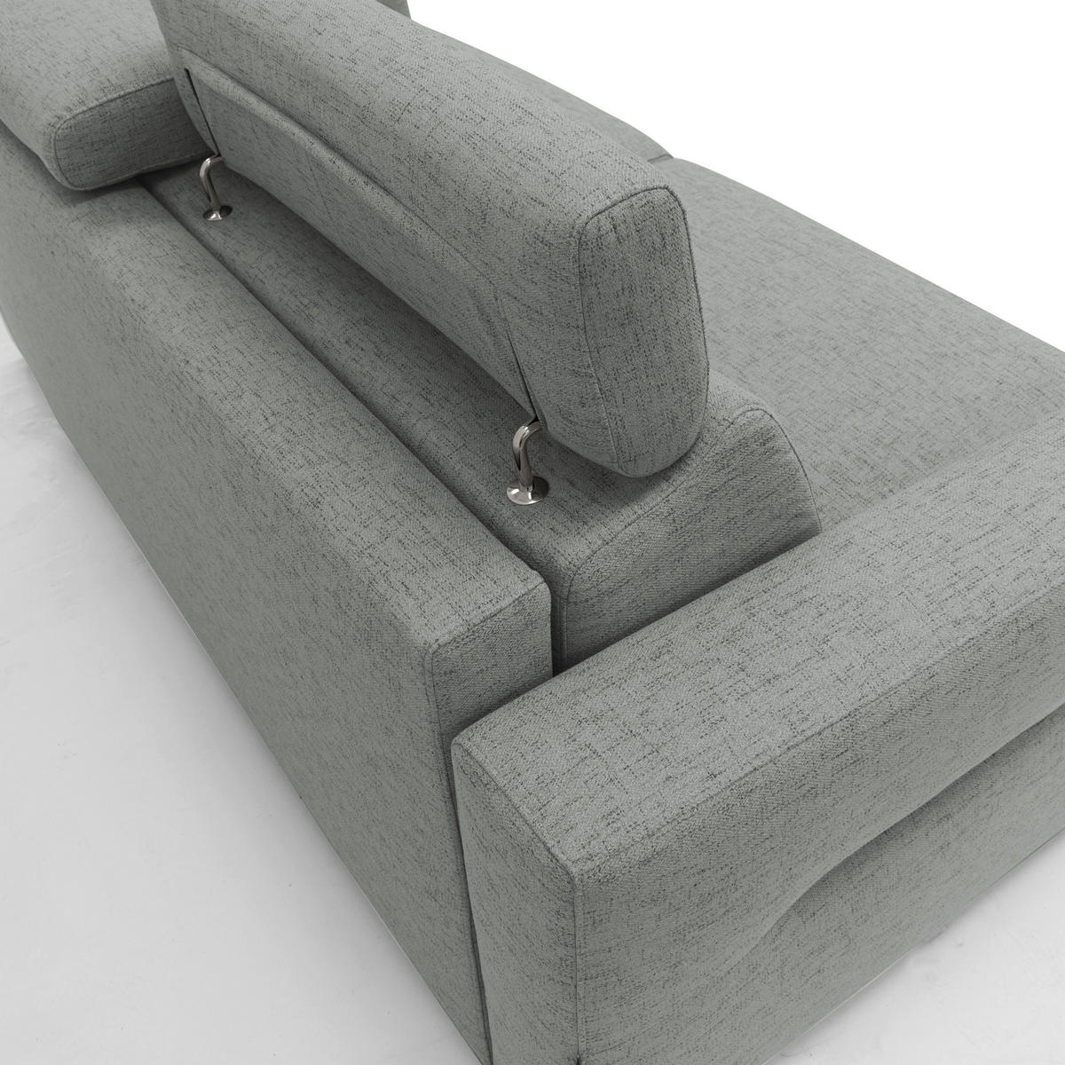SCHLAFSOFA Avalon - Hellgrau, Textil (220/100/95cm) - Divani.store