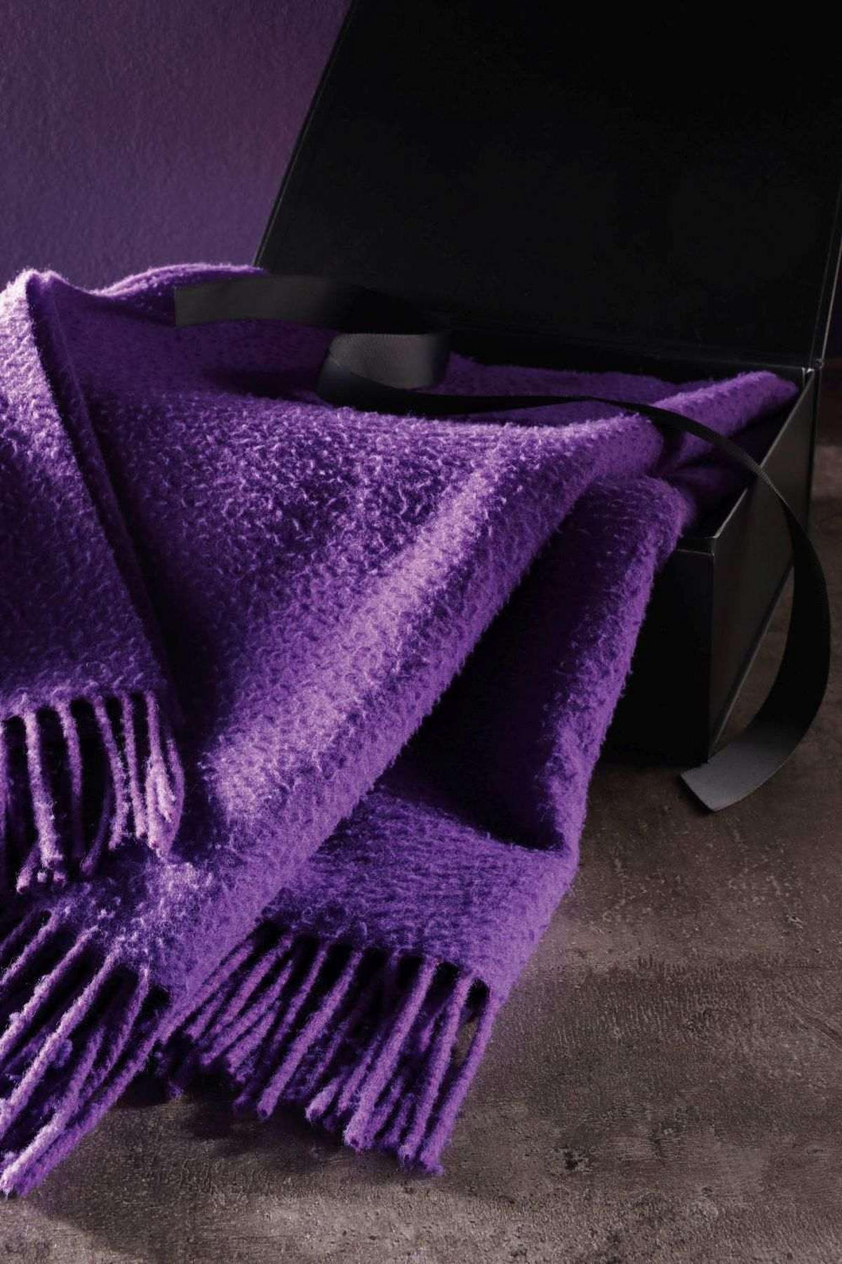 TAGESDECKE purple 130 x 170cm - Lila, Textil (130/170cm) - Biederlack