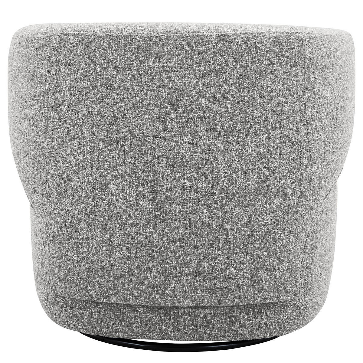 DREHSESSEL - Grau, Textil/Metall (80/81/76cm) - home24