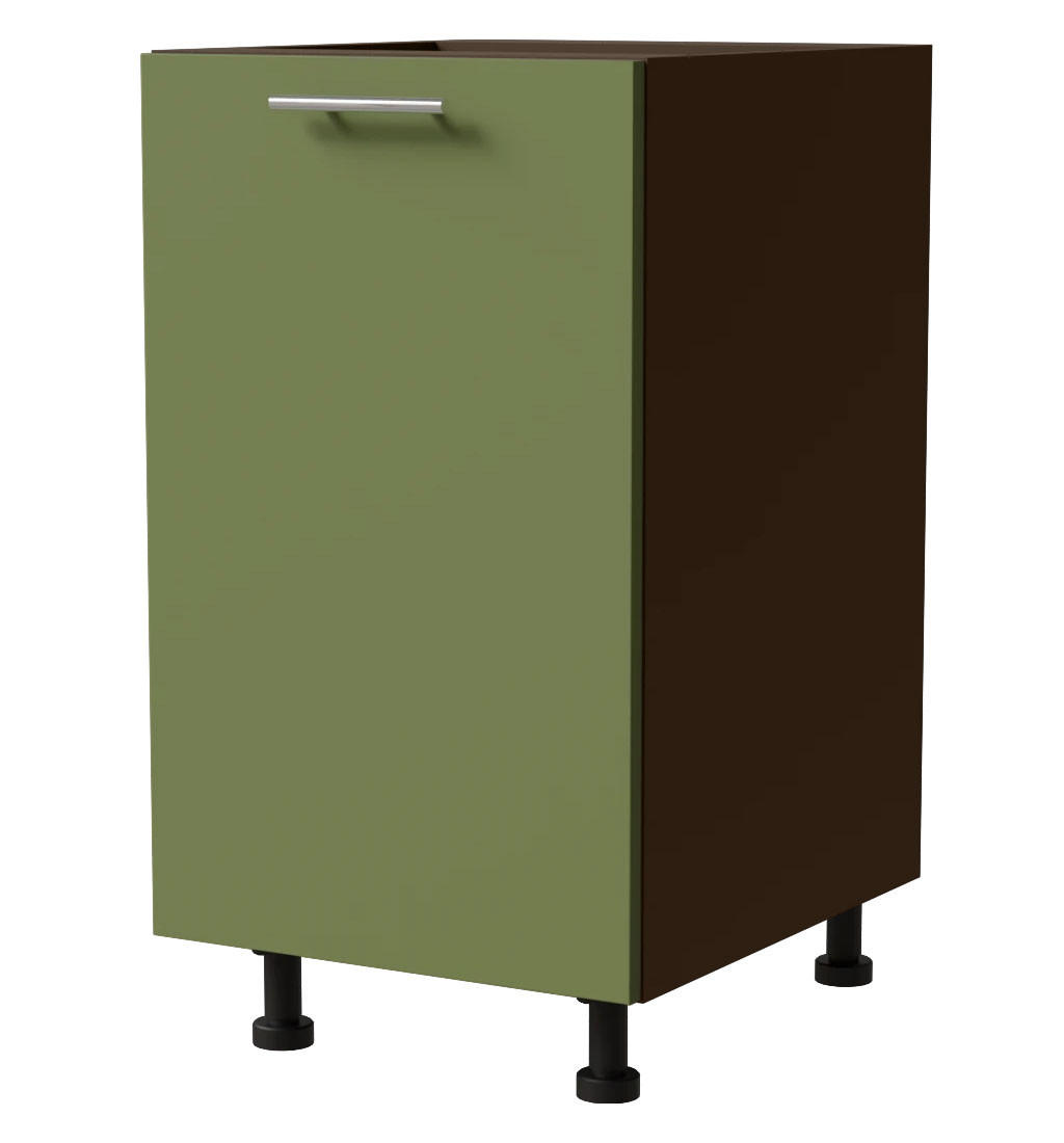 Feldmann-Wohnen Unterschrank Grün, Dunkelgrau 45x82x50 cm