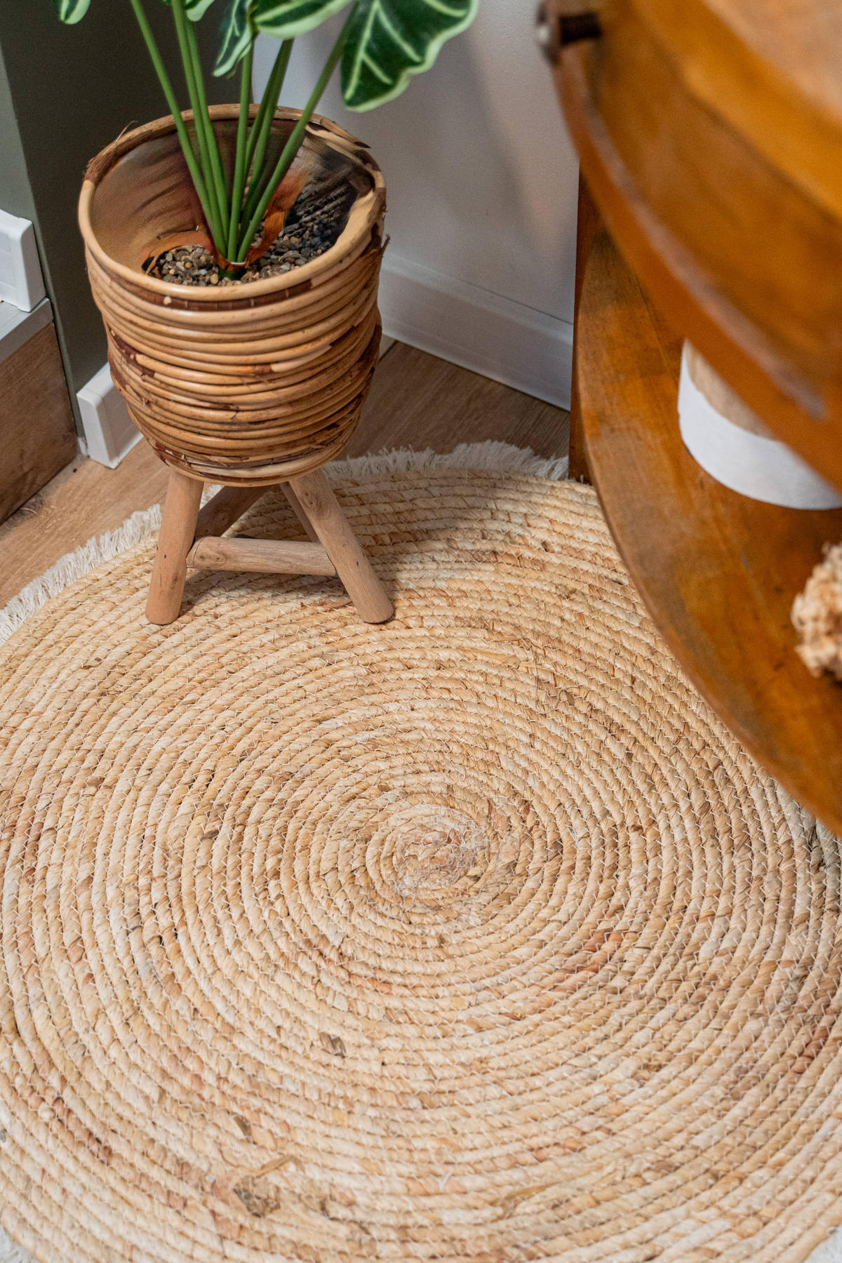 WEBTEPPICH Ø 80 cm - Beige, Naturmaterialien (80/80cm) - Mondex