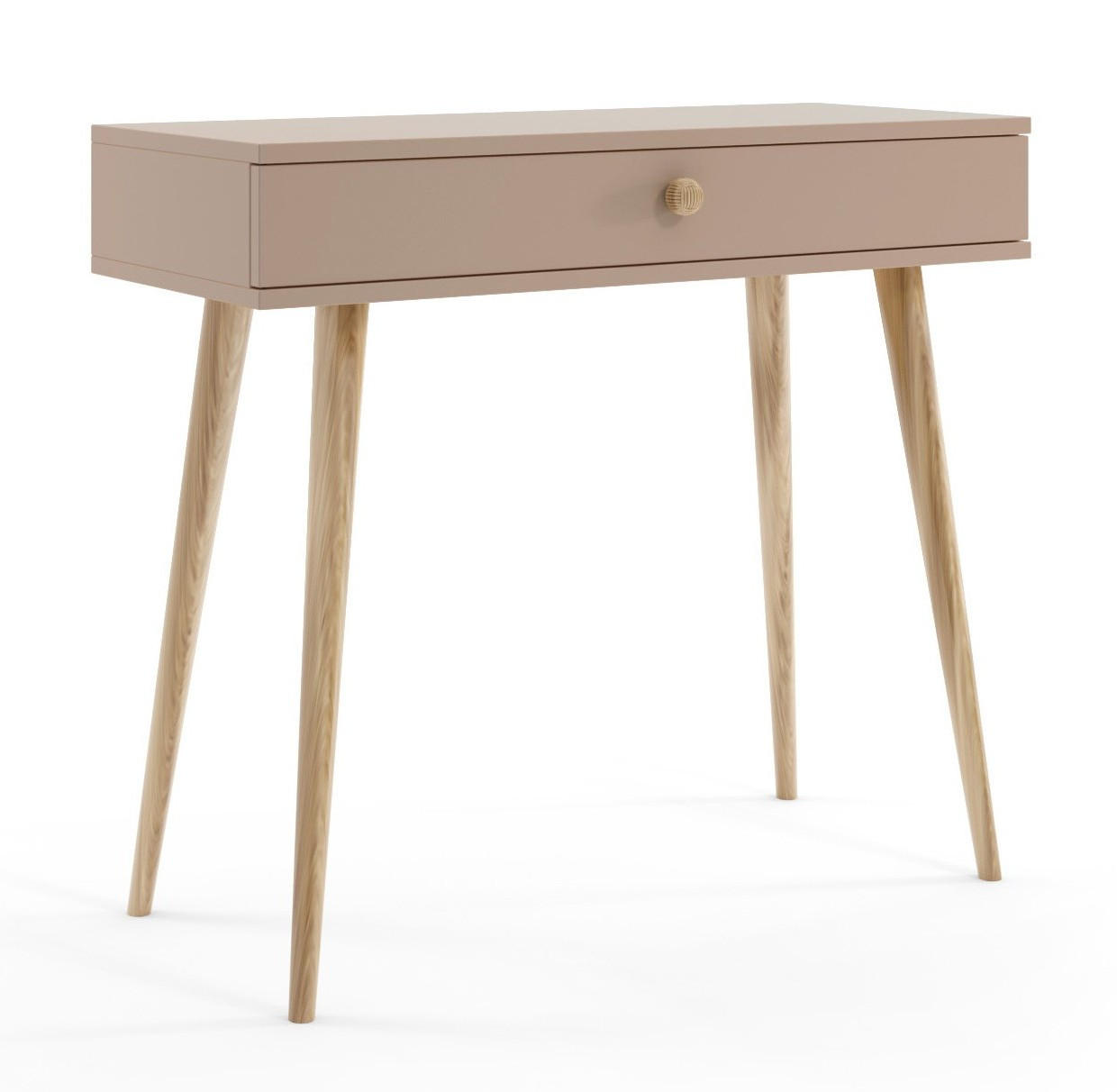 KONSOLE Macchiato Hochbeinig Boho - Beige, Holzwerkstoff (1/90/80cm) - Sepro Meble