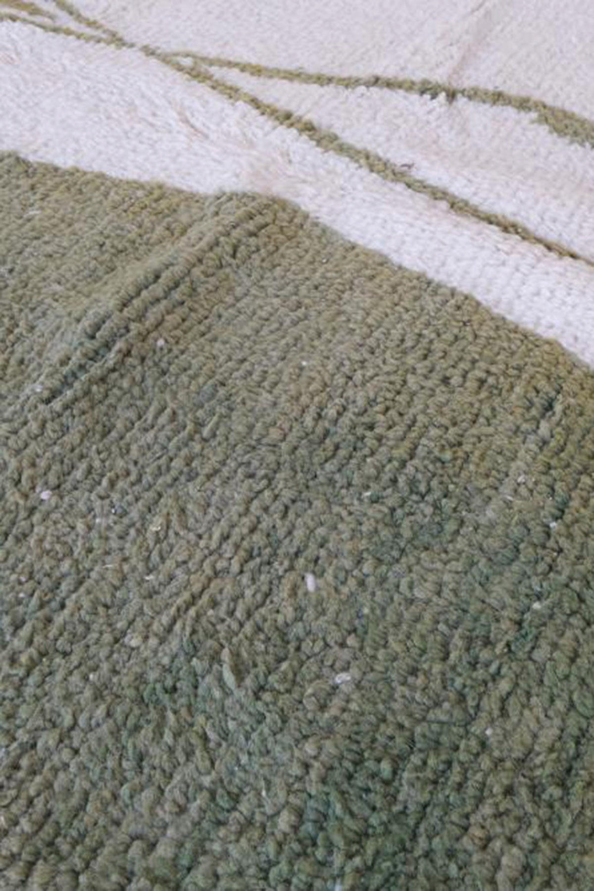 BERBERTEPPICH aus Marokko aus reiner Wolle grün - Grün, Naturmaterialien (156/255cm) - AFK Living