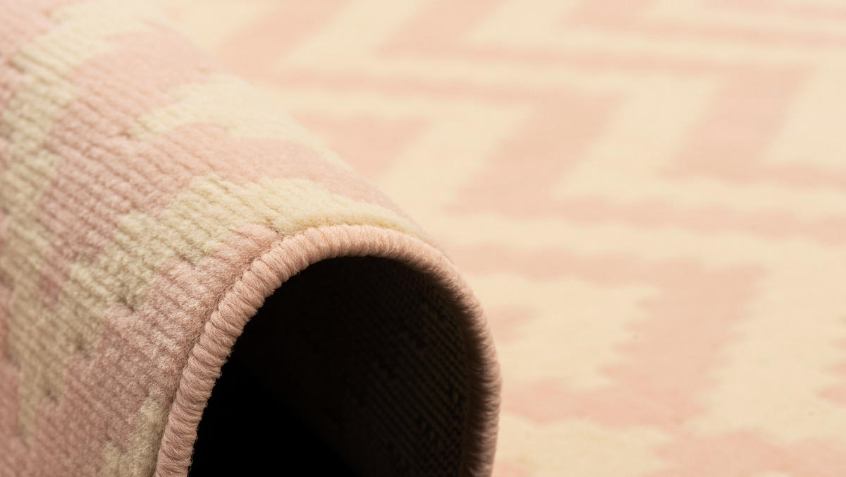 TEPPICH MODERN TRENDLINE RAUTEN - Rosa, Textil (80/150cm) - Pergamon