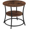 BEISTELLTISCH Saint Louis,55 x 56 cm,Industrial Holz dunkel, rustikal - Rostfarben, Holzwerkstoff (55/55/56cm) - tectake