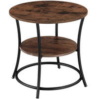 BEISTELLTISCH Saint Louis,55 x 56 cm,Industrial Holz dunkel, rustikal - Rostfarben, Holzwerkstoff (55/55/56cm) - tectake