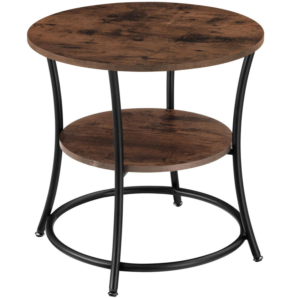 BEISTELLTISCH Saint Louis,55 x 56 cm,Industrial Holz dunkel, rustikal - Rostfarben, Holzwerkstoff (55/55/56cm) - tectake