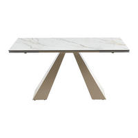 ESSTISCH - 6 Personen, 8 Personen, 10 Personen - Glas, Keramik - Beige, Weiß - LOZIPA - Beige/Weiß, Glas/Keramik (90/200/76cm) - Vente-Unique
