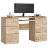 SCHREIBTISCH Sonoma-Eiche 135x50x77 cm - Sonoma Eiche, Holzwerkstoff (50/135/77cm) - Akord