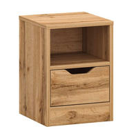 NACHTTISCH T02 Wotan Eiche 31 / 31 / 43cm - Braun, Holz/Holzwerkstoff (31/43/31cm) - Feldmann-Wohnen