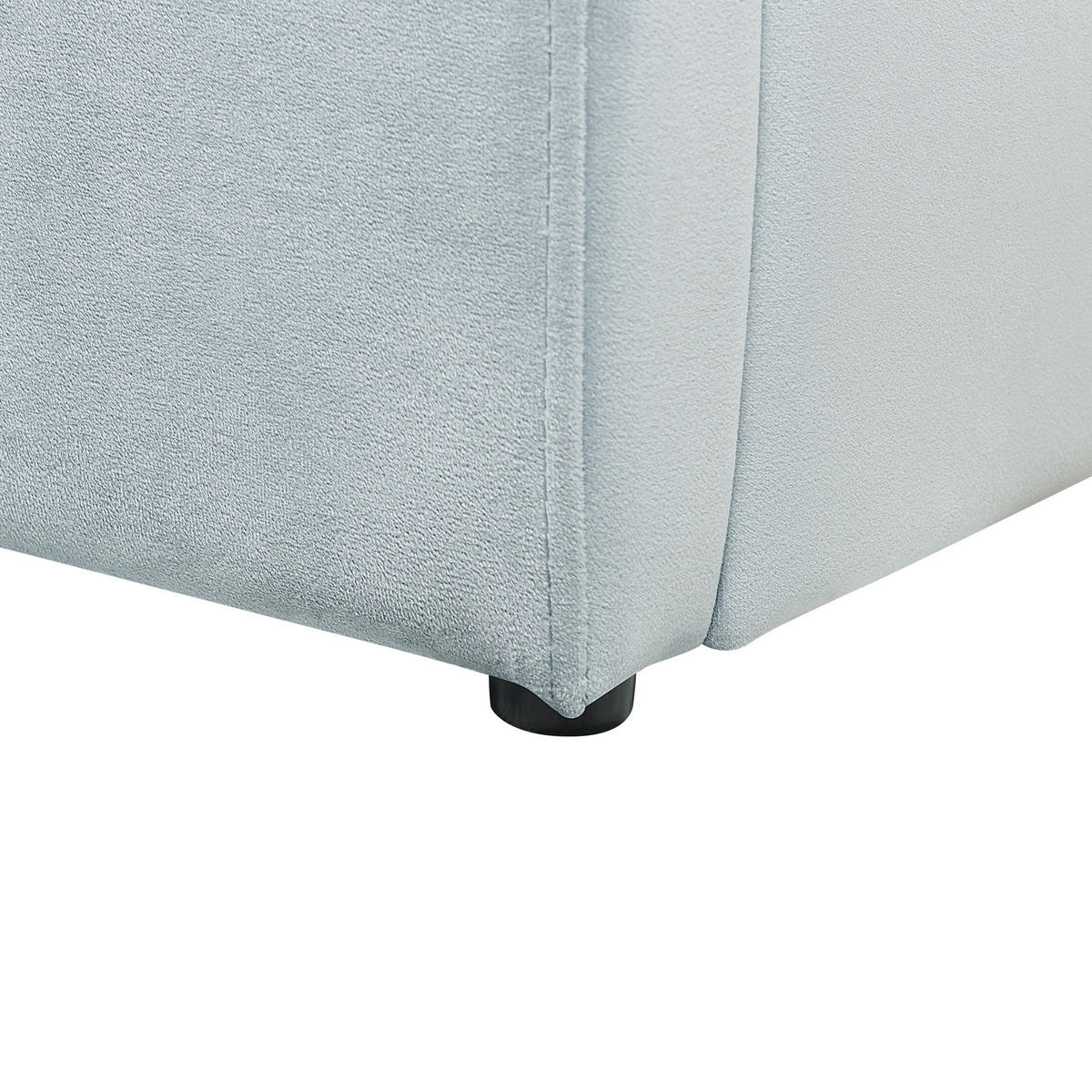 POLSTERBETT 90/200 cm Hellblau Anet - Hellblau, Textil (90/200cm) - Beliani