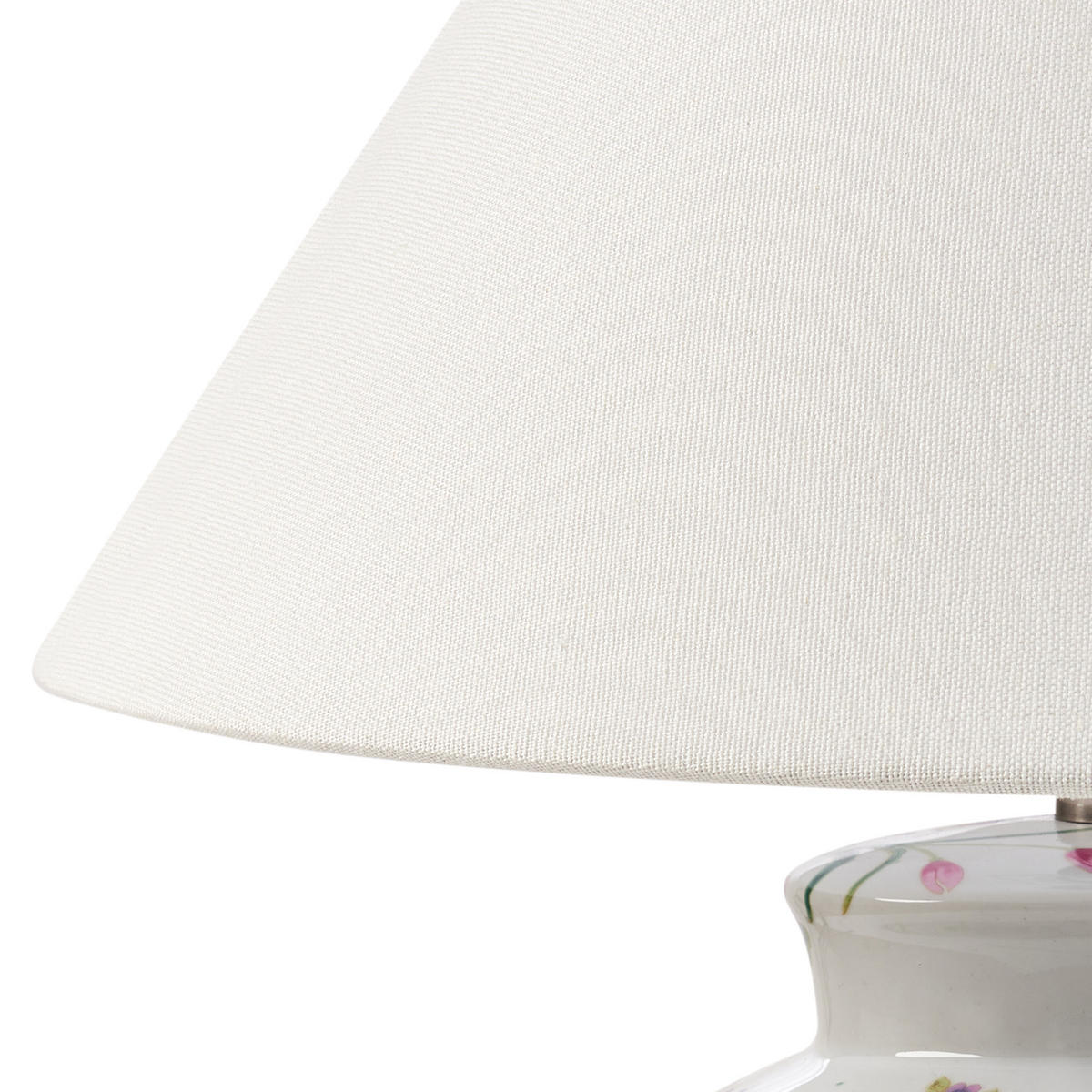 TISCHLAMPE Weiß Diogo - Blau/Pink, Keramik (40/40/52cm) - Beliani